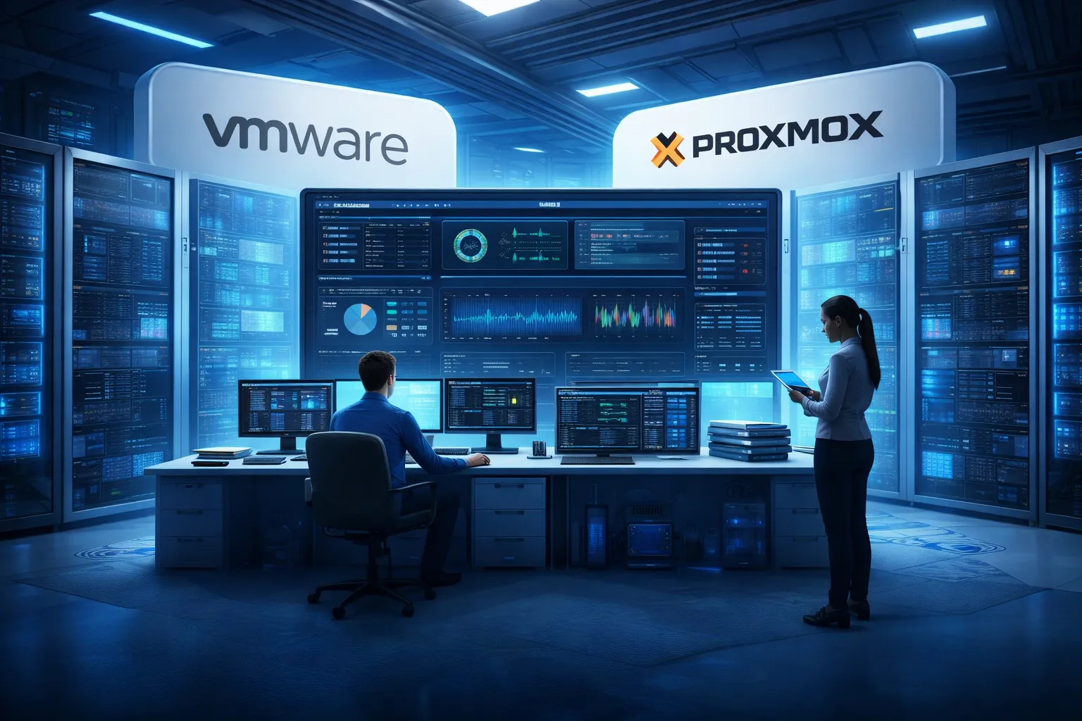 مانیتورینگ سرور در محیطهای VMware و Proxmox