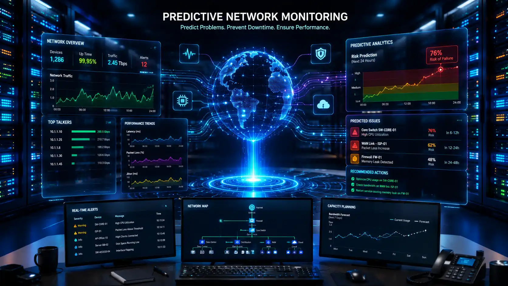 Predictive Network Monitoring | پیشبینی خرابی شبکه قبل از وقوع